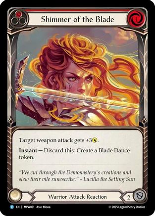 Shimmer of the Blade (MPW051) - Mastery Pack Warrior