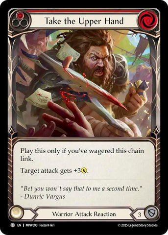 Take the Upper Hand (Red) [MPW093] (Mastery Pack Warrior)