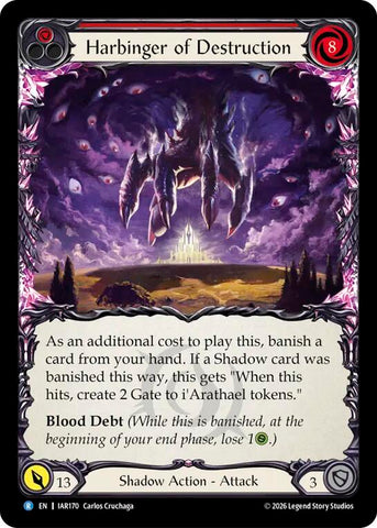 Harbinger of Destruction (Red) [IAR170] (Usurp the Shadow Throne)  Rainbow Foil