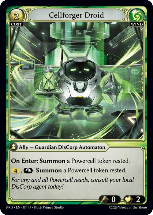 Cellforger Droid (184) [.asphodel/paradise]