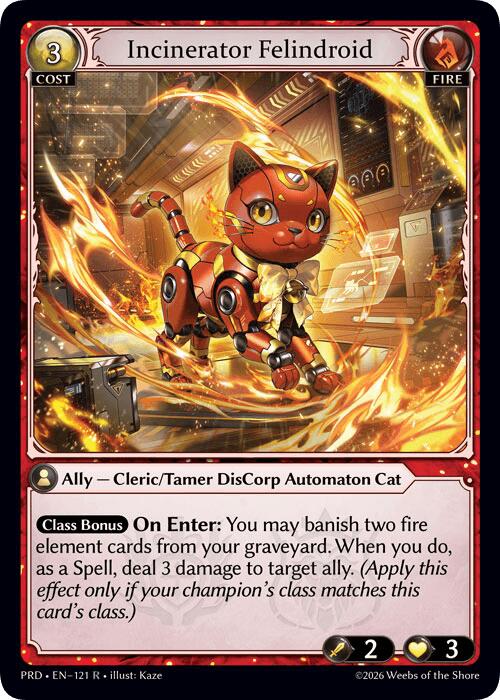 Incinerator Felindroid (121) [.asphodel/paradise]