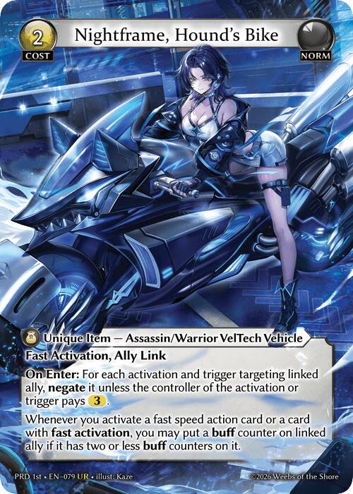 Nightframe, Hound's Bike (UR) (79) [.asphodel/paradise]