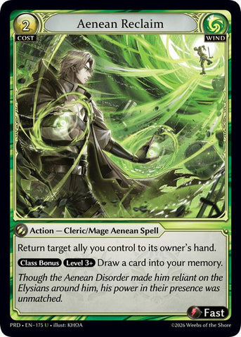 Aenean Reclaim (Interference Curio Foil) (175) [.asphodel/paradise]