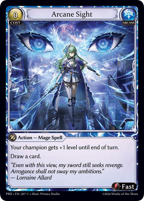 Arcane Sight (Interference Curio Foil) (207) [.asphodel/paradise]