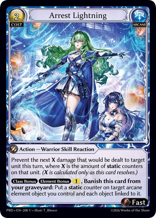 Arrest Lightning (Interference Curio Foil) (208) [.asphodel/paradise]