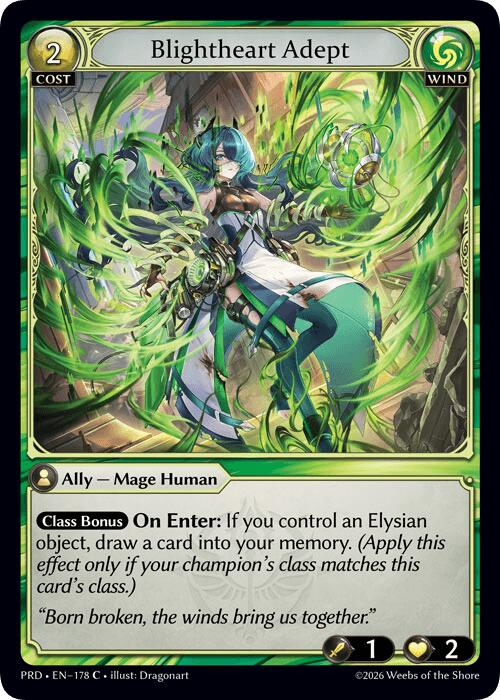Blightheart Adept (Interference Curio Foil) (178) [.asphodel/paradise]