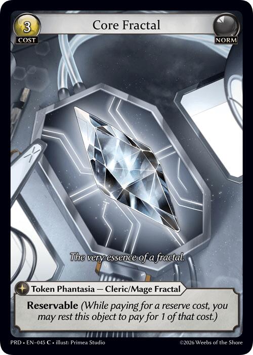 Core Fractal (Interference Curio Foil) (45) [.asphodel/paradise]