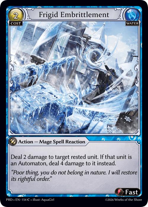 Frigid Embrittlement (Interference Curio Foil) (154) [.asphodel/paradise]