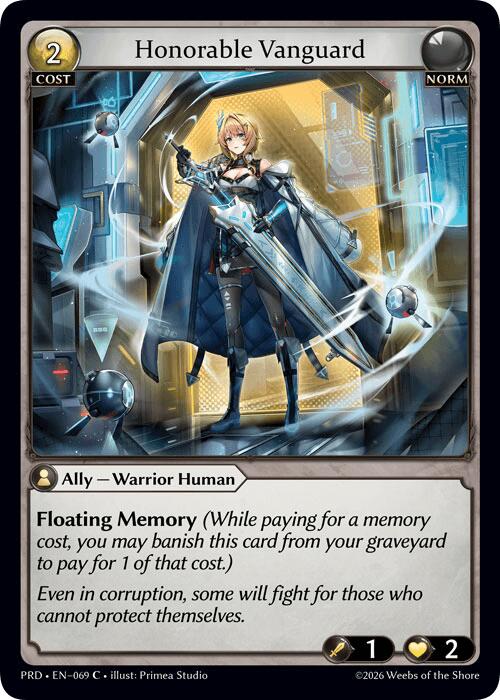 Honorable Vanguard (Interference Curio Foil) (69) [.asphodel/paradise]