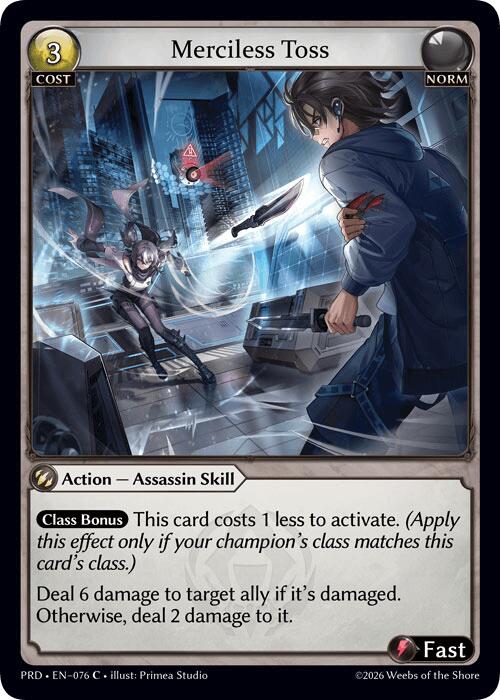 Merciless Toss (Interference Curio Foil) (76) [.asphodel/paradise]