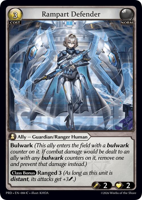Rampart Defender (Interference Curio Foil) (84) [.asphodel/paradise]