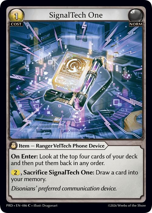 SignalTech One (Interference Curio Foil) (86) [.asphodel/paradise]