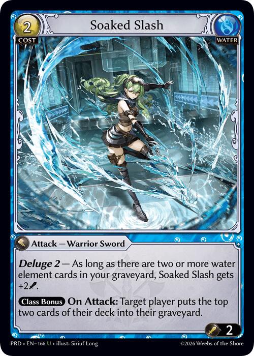 Soaked Slash (Interference Curio Foil) (166) [.asphodel/paradise]