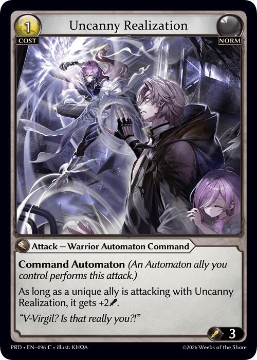 Uncanny Realization (Interference Curio Foil) (96) [.asphodel/paradise]