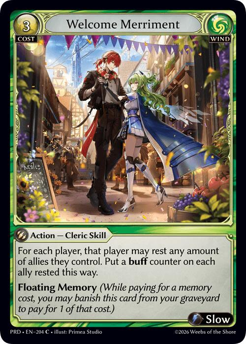 Welcome Merriment (Interference Curio Foil) (204) [.asphodel/paradise]