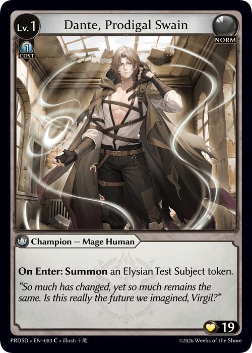 Dante, Prodigal Swain (3) [.asphodel/paradise Starter Decks]