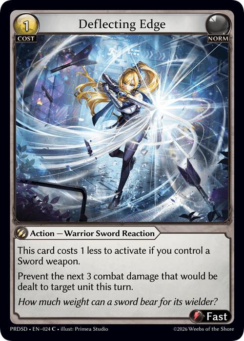 Deflecting Edge (24) [.asphodel/paradise Starter Decks]