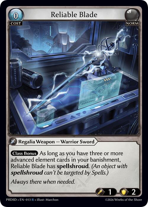 Reliable Blade (13) [.asphodel/paradise Starter Decks]