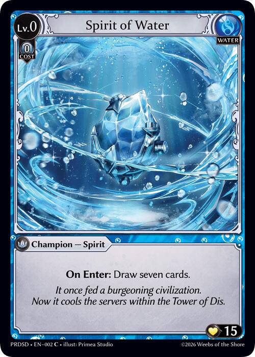 Spirit of Water (2) [.asphodel/paradise Starter Decks]