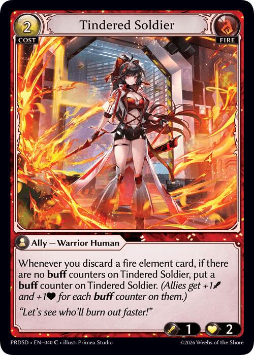 Tindered Soldier (40) [.asphodel/paradise Starter Decks]
