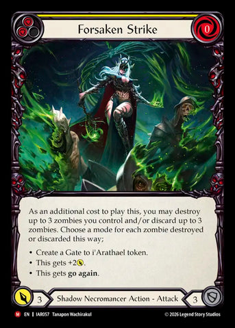 Forsaken Strike (Yellow) [IAR057] (Usurp the Shadow Throne)
