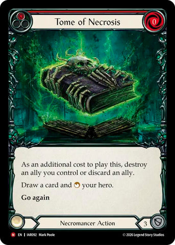 Tome of Necrosis [IAR092] (Usurp the Shadow Throne)  Rainbow Foil
