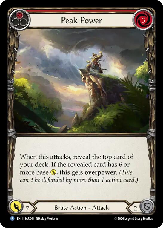 Peak Power (Red) [IAR041] (Usurp the Shadow Throne)  Rainbow Foil