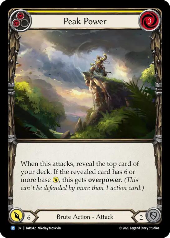 Peak Power (Yellow) [IAR042] (Usurp the Shadow Throne)  Rainbow Foil