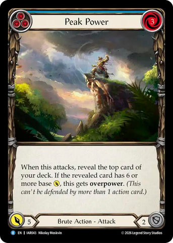 Peak Power (Blue) [IAR043] (Usurp the Shadow Throne)  Rainbow Foil