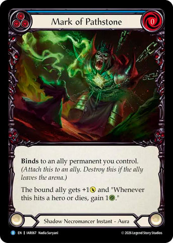 Mark of Pathstone (Blue) [IAR067] (Usurp the Shadow Throne)  Rainbow Foil