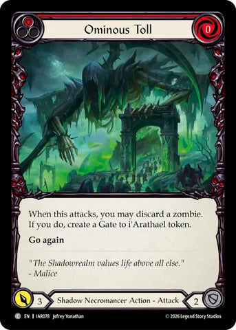 Ominous Toll (Red) [IAR078] (Usurp the Shadow Throne)