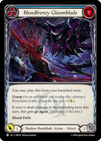 Bloodfrenzy Gloomblade (Blue) [IAR125] (Usurp the Shadow Throne)