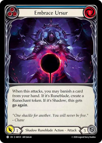 Embrace Ursur (Blue) [IAR131] (Usurp the Shadow Throne)  Rainbow Foil