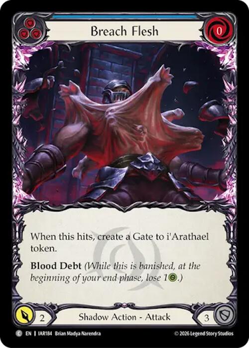 Breach Flesh (Blue) [IAR184] (Usurp the Shadow Throne)