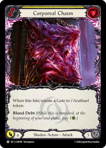 Corporeal Chasm (Yellow) [IAR186] (Usurp the Shadow Throne)  Rainbow Foil