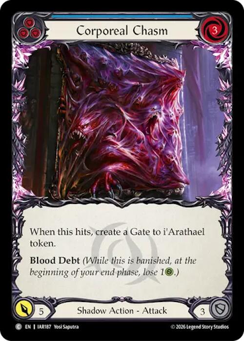 Corporeal Chasm (Blue) [IAR187] (Usurp the Shadow Throne)  Rainbow Foil
