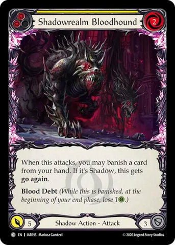 Shadowrealm Bloodhound (Yellow) [IAR195] (Usurp the Shadow Throne)