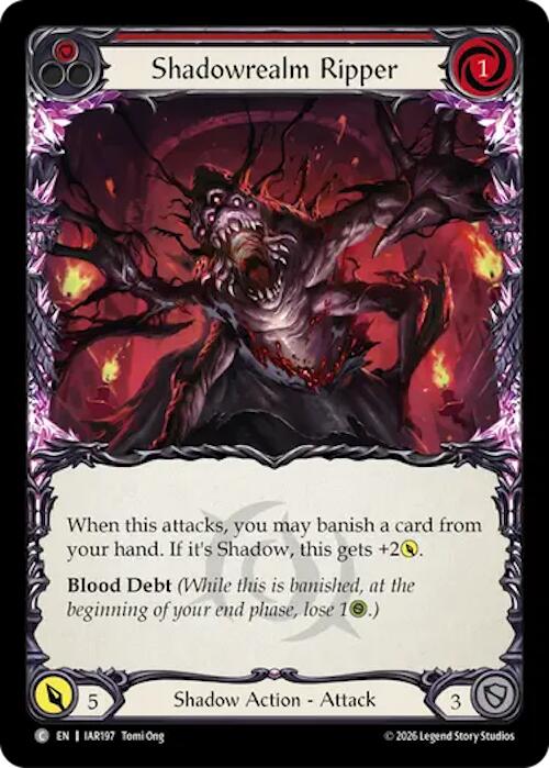 Shadowrealm Ripper (Red) [IAR197] (Usurp the Shadow Throne)  Rainbow Foil