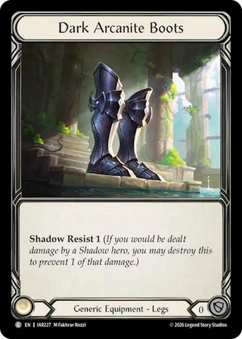 Dark Arcanite Boots [IAR227] (Usurp the Shadow Throne)  Cold Foil