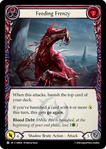 Feeding Frenzy (Red) [IAR026] (Usurp the Shadow Throne)  Rainbow Foil