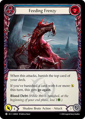 Feeding Frenzy (Blue) [IAR028] (Usurp the Shadow Throne)  Rainbow Foil
