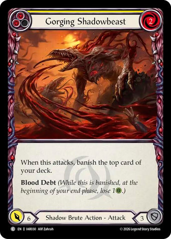 Gorging Shadowbeast (Yellow) [IAR030] (Usurp the Shadow Throne)