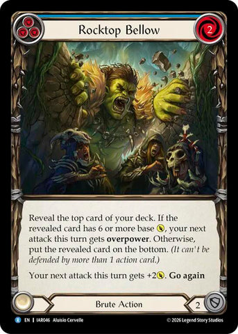 Rocktop Bellow (Blue) [IAR046] (Usurp the Shadow Throne)  Rainbow Foil