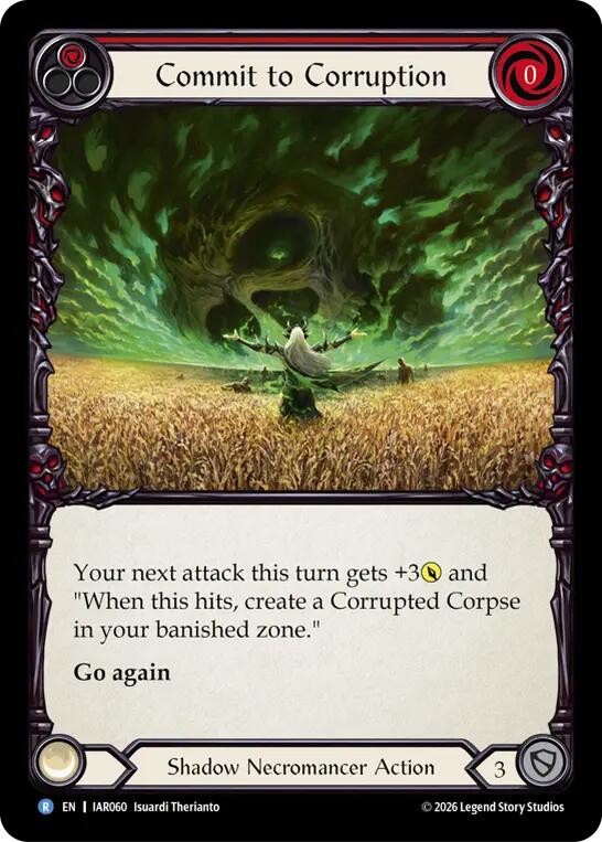 Commit to Corruption (Red) [IAR060] (Usurp the Shadow Throne)  Rainbow Foil