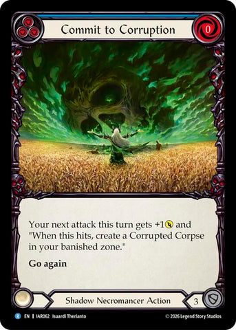 Commit to Corruption (Blue) [IAR062] (Usurp the Shadow Throne)  Rainbow Foil