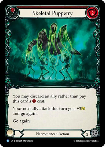 Skeletal Puppetry (Red) [IAR094] (Usurp the Shadow Throne)  Rainbow Foil