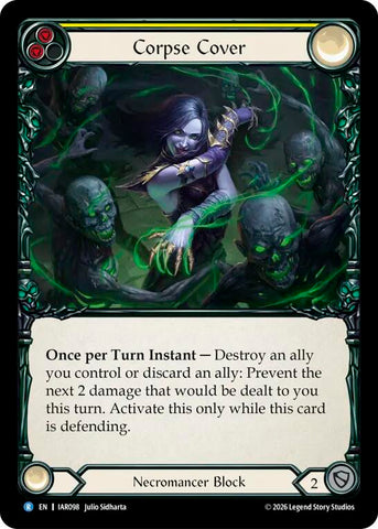 Corpse Cover (Yellow) [IAR098] (Usurp the Shadow Throne)  Rainbow Foil
