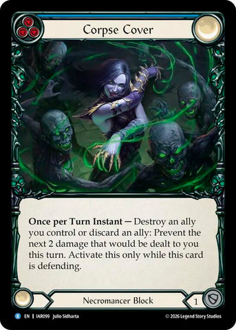 Corpse Cover (Blue) [IAR099] (Usurp the Shadow Throne)  Rainbow Foil