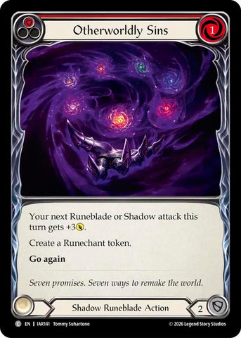 Otherworldly Sins (Red) [IAR141] (Usurp the Shadow Throne)  Rainbow Foil