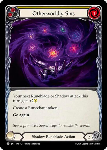 Otherworldly Sins (Yellow) [IAR142] (Usurp the Shadow Throne)  Rainbow Foil
